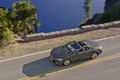 Mercedes SL500 anthracite mate 3/4 avant gauche travelling vue de haut