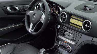 Mercedes SL500 anthracite mate tableau de bord