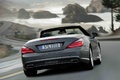 Mercedes SL500 R231 anthracite mate 3/4 arrière droit travelling penché