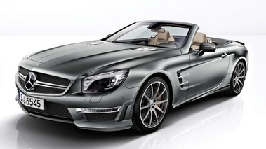 Mercedes SL65 AMG 45th Anniversary - gris mate - 3/4 avant gauche