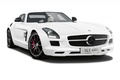 Mercedes SLS AMG Matt Edition - blanc - 3/4 avant droit