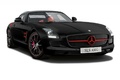 Mercedes SLS AMG Matt Edition - noir - 3/4 avant droit