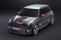 Mini Cooper S JCW GP anthracite 3/4 avant gauche vue de haut