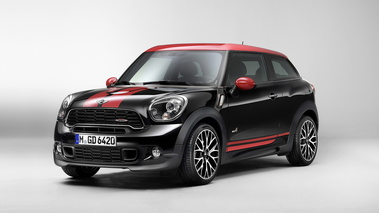 Mini Paceman JCW - rouge - 3/4 avant gauche