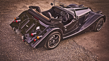 Morgan Plus 8 2012 - noire - 3/4 arrière droit