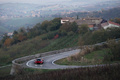 Pagani Huayra bordeaux face avant vue de haut 2