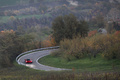 Pagani Huayra bordeaux face avant vue de haut