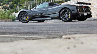 Pagani Zonda F Roadster carbone 3/4 arrière gauche