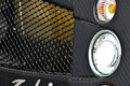 Pagani Zonda F Roadster carbone logo capot moteur debout