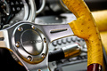 Pagani Zonda F Roadster carbone logo volant