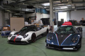 Usine Pagani - Zonda Cinque Roadster 3/4 avant gauche & Tricolore face avant