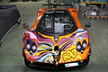 Usine Pagani - Zonda F orange face avant vue de haut