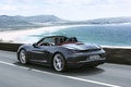 Porsche 718 Boxster - Gris - 3/4 arrière gauche dynamique