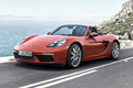 Porsche 718 Boxster S - Rouge - 3/4 avant gauche dynamique