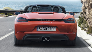 Porsche 718 Boxster S - Rouge - Face arrière