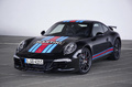 Porsche 911 Carrera S Martini Racing - noire - 3/4 avant gauche
