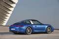 Porsche 911 Targa 4 - bleue - 3/4 arrière droit 2