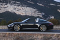 Porsche 911 Targa 4S - noire - profil gauche