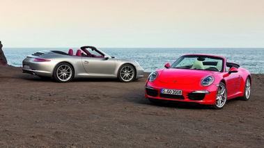 Porsche 991 Cabrio - Rouge & grise