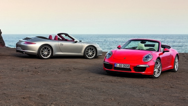 Porsche 991 Cabrio - Rouge & grise