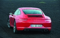 Porsche 991 Carrera rouge 3/4 arrière gauche