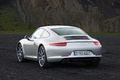 Porsche 991 Carrera S gris 3/4 arrière gauche