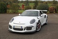 Porsche 991 GT3 RS blanc 3/4 avant gauche 3