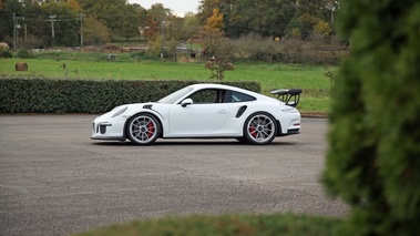 Porsche 991 GT3 RS blanc profil