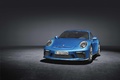 Porsche 991 GT3 Touring Package bleu 3/4 avant gauche