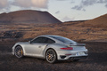 Porsche 991 Turbo S gris 3/4 arrière gauche 2