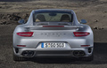 Porsche 991 Turbo S gris face arrière