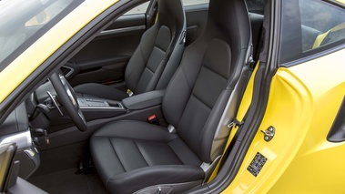 Porsche 991 Turbo S jaune sièges