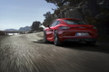 Porsche Cayman GTS - rouge - 3/4 arrière gauche