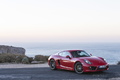 Porsche Cayman S II rouge 3/4 avant droit 2