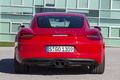 Porsche Cayman S II rouge face arrière