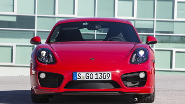 Porsche Cayman S II rouge face avant