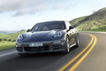 Porsche Panamera 4S - anthracite - 3/4 avant gauche dynamique