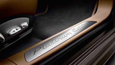 Porsche Panamera Platinum Edition - marron - détail, seuil de porte