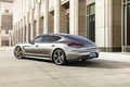 Porsche Panamera Turbo S Executive gris 3/4 arrière gauche