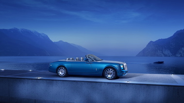 Rolls Royce Drophead Coupé Waterspeed Collection - bleu - 3/4 avant droit