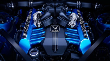 Rolls Royce Drophead Coupé Waterspeed Edition - bleu - moteur