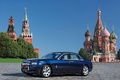 Rolls Royce Ghost bleu 3/4 avant gauche