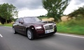 Rolls Royce Ghost EWB bordeaux 3/4 avant droit travelling penché 4