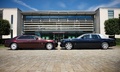 Rolls Royce Ghost EWB bordeaux & Phantom bleu/gris profil