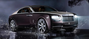 Rolls Royce Wraith marron/beige 3/4 avant droit