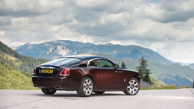 Rolls Royce Wraith marron/noir 3/4 arrière droit