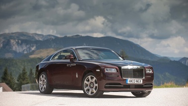 Rolls Royce Wraith marron/noir 3/4 avant droit 