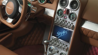 Spyker B6 anthracite console centrale
