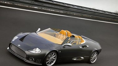 Spyker C8 Laturbie anthracite 3/4 avant gauche penché