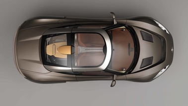 Spyker C8 Preliator gris vue du dessus